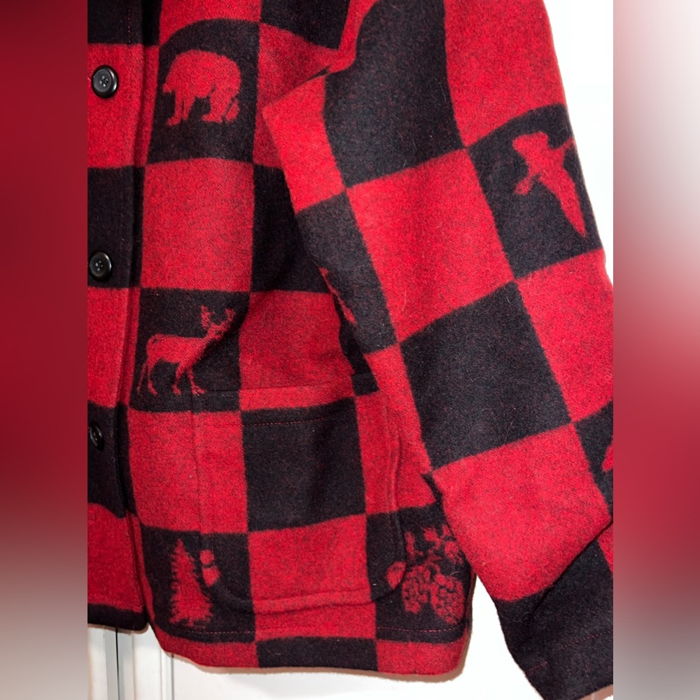 Pendleton Wool Wilderness Jacket Red & Black Chec… - image 4